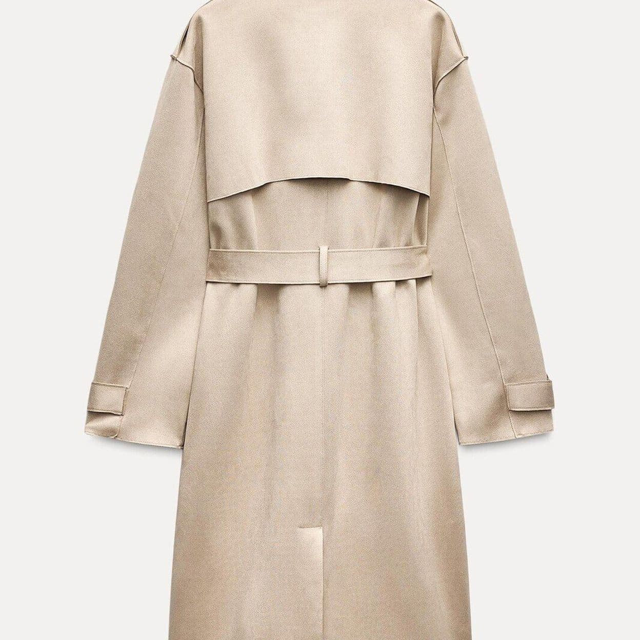 Купить Тренч из искусственной замши ZARA