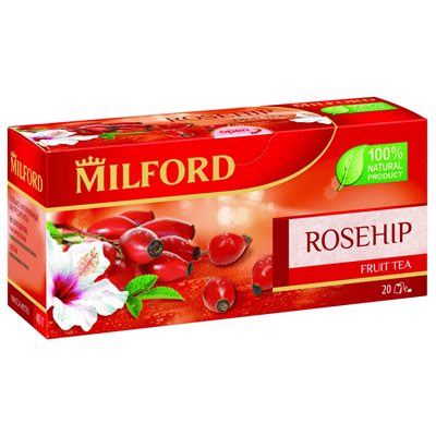 Купить MILFORD ЧАЙ ФРУКТОВЫЙ СО ВКУСОМ ШИПОВНИКА 20 ШТ. Х 2 Г. доставка продуктов Тюмень . доставка продуктов в Тюмени . доставка фруктов Тюмень . дос