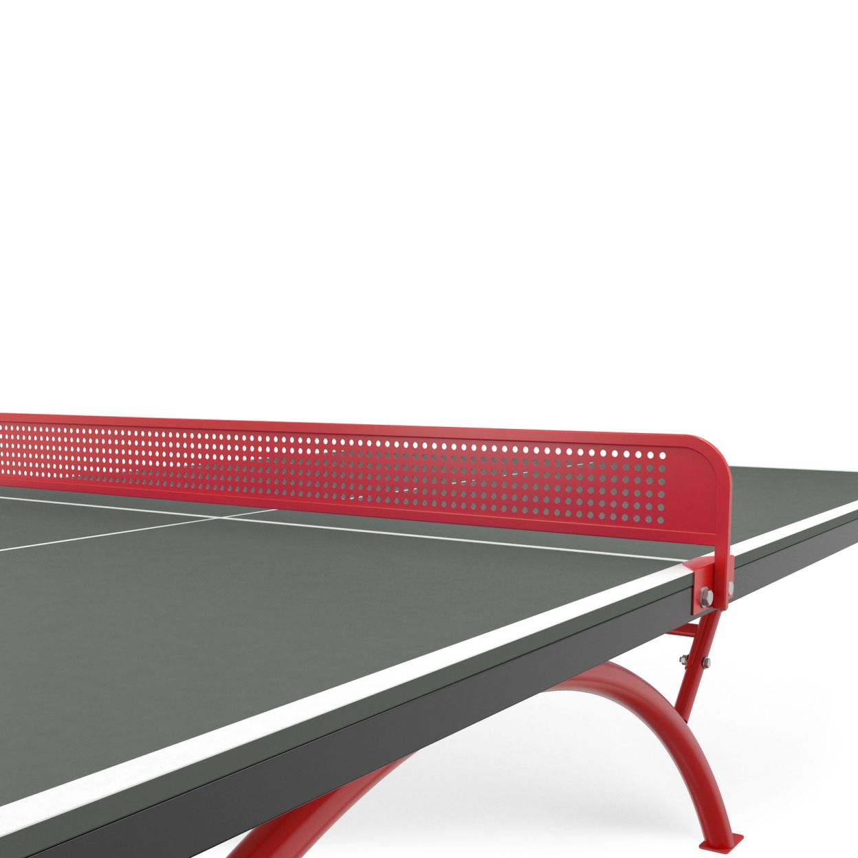 Купить Антивандальный теннисный стол UNIX Line 14 mm SMC (Grey/Red)