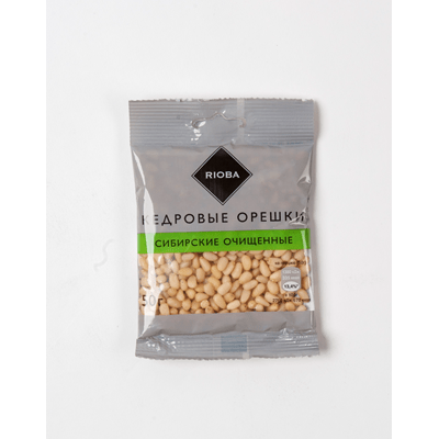 Купить RIOBA КЕДРОВЫЕ ОРЕШКИ CИБИРСКИЕ ОЧИЩЕННЫЕ 50Г.Х6ШТ. доставка продуктов тюмень . доставка продуктов в тюмени . доставка фруктов тюмень . доставк
