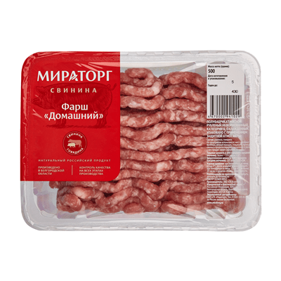 Купить ФАРШ МИРАТОРГ ПО-ДОМАШНЕМУ 500 Г. доставка продуктов тюмень . доставка продуктов в тюмени . доставка фруктов тюмень . доставка фруктов в тюмени