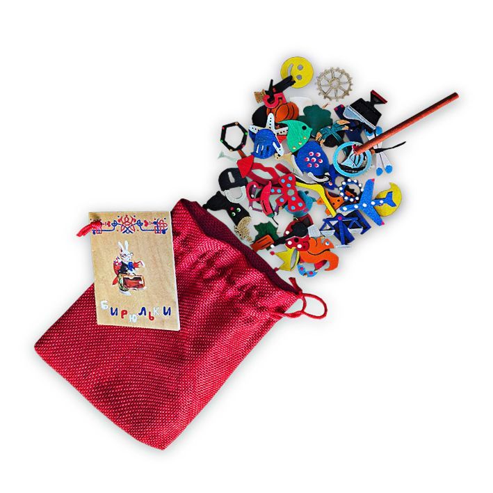 Купить Русская народная Настольная игра Бирюльки 60 штук