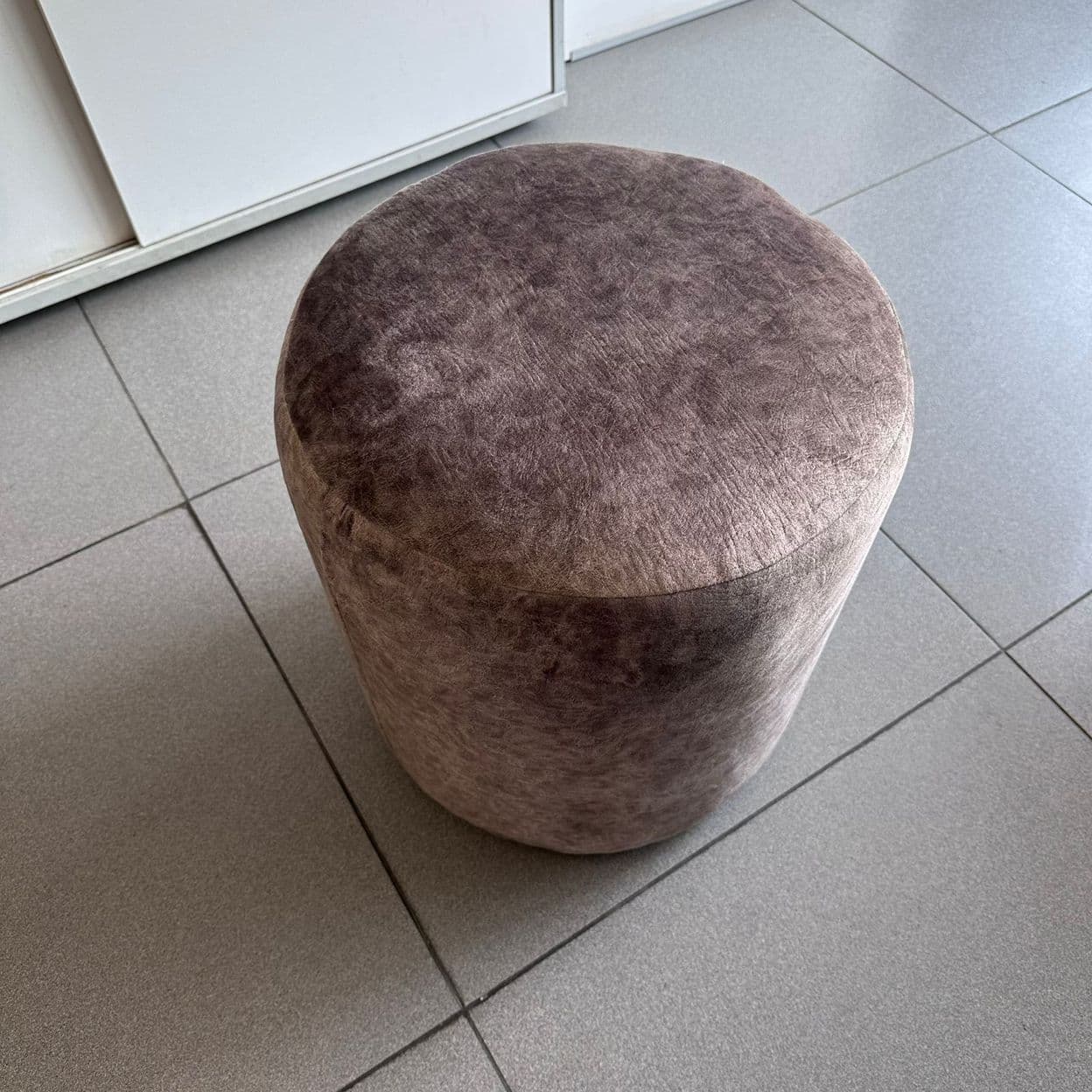 Купить Круглый пуфик велюрный