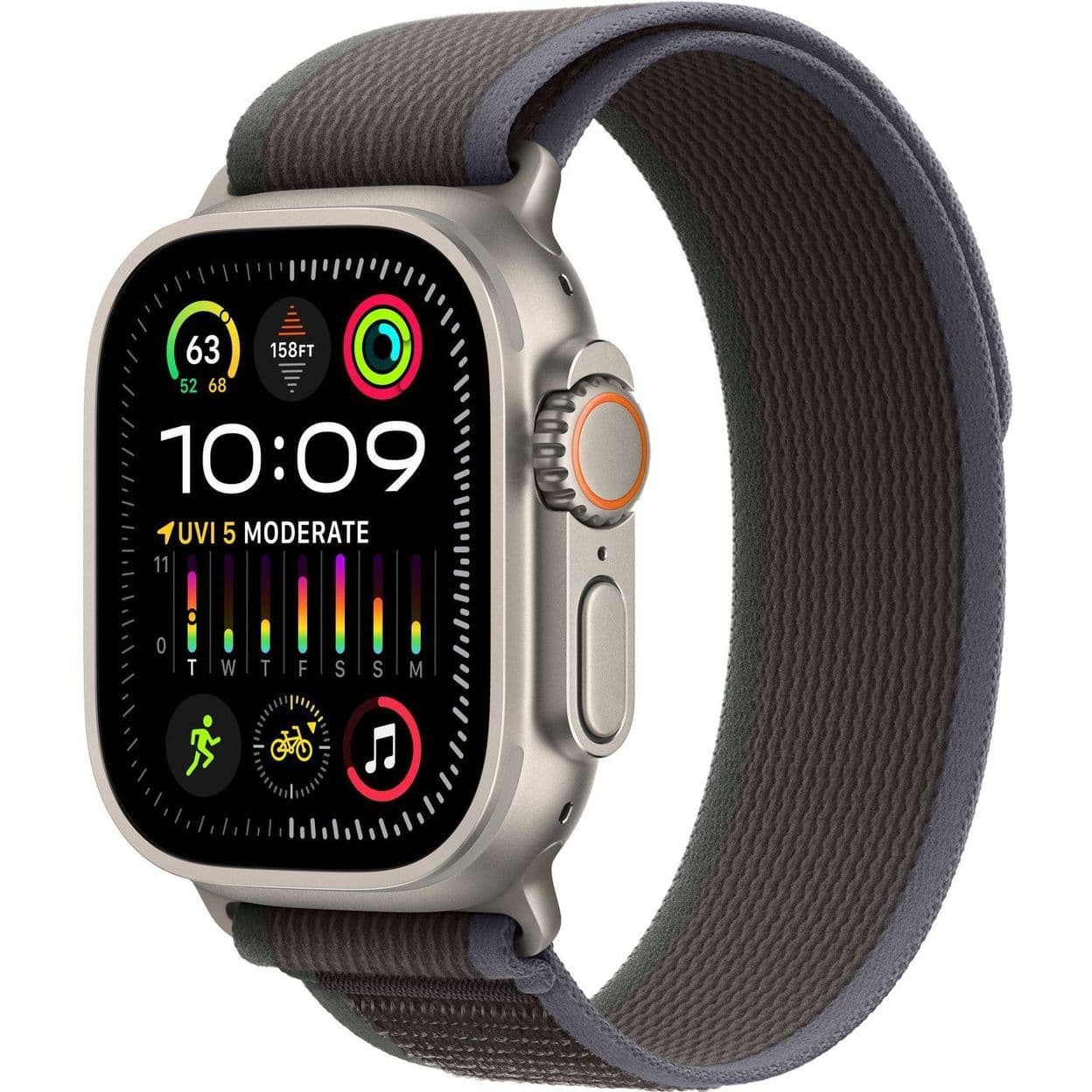 Купить Apple Watch Ultra 2 49mm Titanium с ремешком Trail Blue/Black
