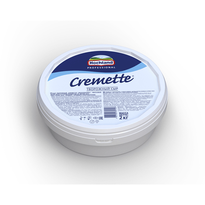 Купить СЫР ТВОРОЖНЫЙ HOCHLAND CREMETTE PROFESSIONAL 2 КГ. с доставкой на дом . Доставка продуктов Тюмень , доставка продуктов в Тюмени , dostavka-prod