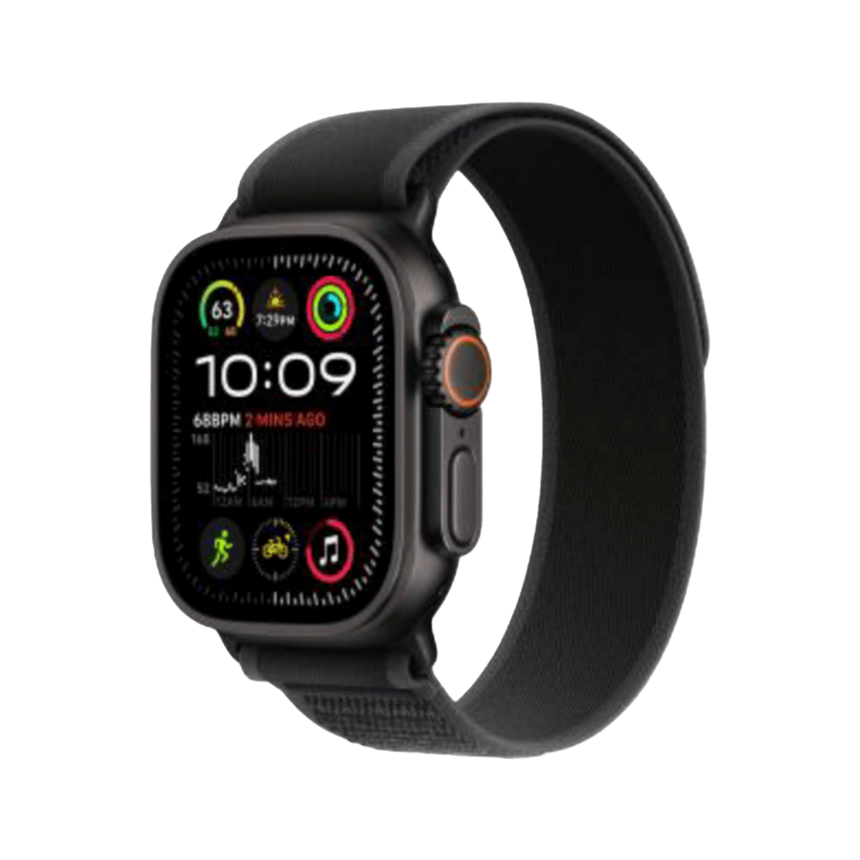 Купить Apple Watch Ultra 2 49 мм Titanium Case, черный/Black Trail Loop (2024)