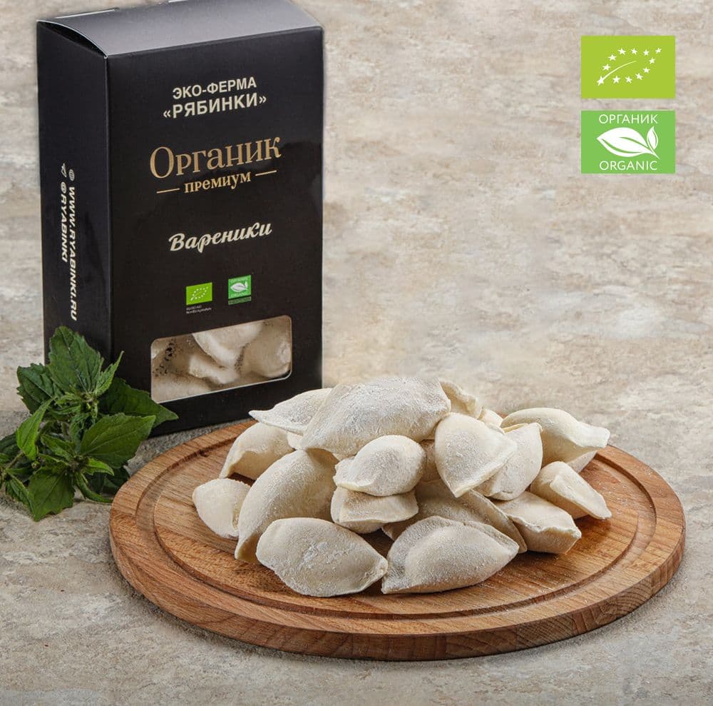 Купить Вареники с творогом ОРГАНИК, 500 г.