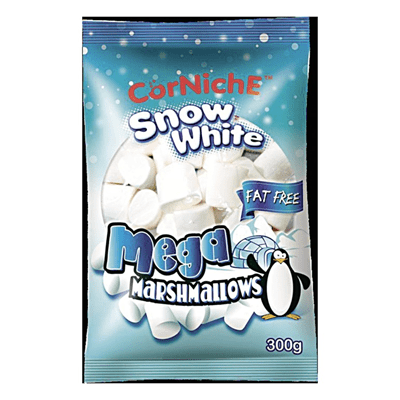 Купить МАРШМЕЛЛОУ CORNICHE SNOW WHITE MEGA 300 Г. доставка продуктов Тюмень . доставка продуктов в Тюмени . доставка фруктов Тюмень . доставка фруктов