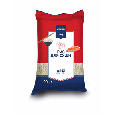 Купить РИС METRO CHEF ДЛЯ СУШИ 20 КГ. доставка продуктов Тюмень . доставка продуктов в Тюмени . доставка фруктов Тюмень . доставка фруктов в Тюмени . 
