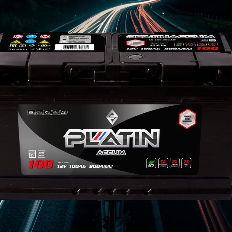 Купить АККУМУЛЯТОР PLATIN BLACK 6CT-100