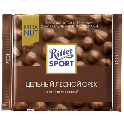 Купить RITTER SPORT ШОКОЛАД МОЛОЧНЫЙ ЦЕЛЬНЫЙ ЛЕСНОЙ ОРЕХ 100 Г. Х 10 ШТ. доставка продуктов Тюмень . доставка продуктов в Тюмени . доставка фруктов Тю