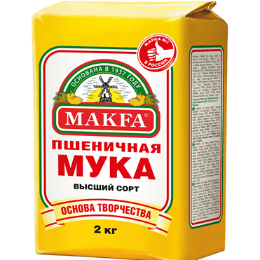 Купить МУКА MAKFA ВЫСШИЙ СОРТ 2 КГ. с доставкой на дом . Доставка продуктов Тюмень , доставка продуктов в Тюмени , dostavka-produktov-tyumen , dostavk