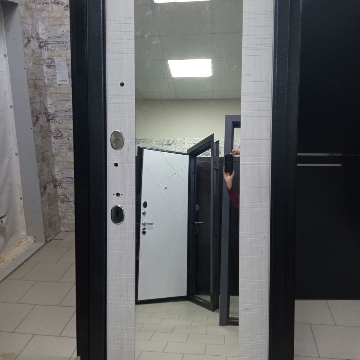 Купить Дверь входная "Параллель" зеркало, Витязь