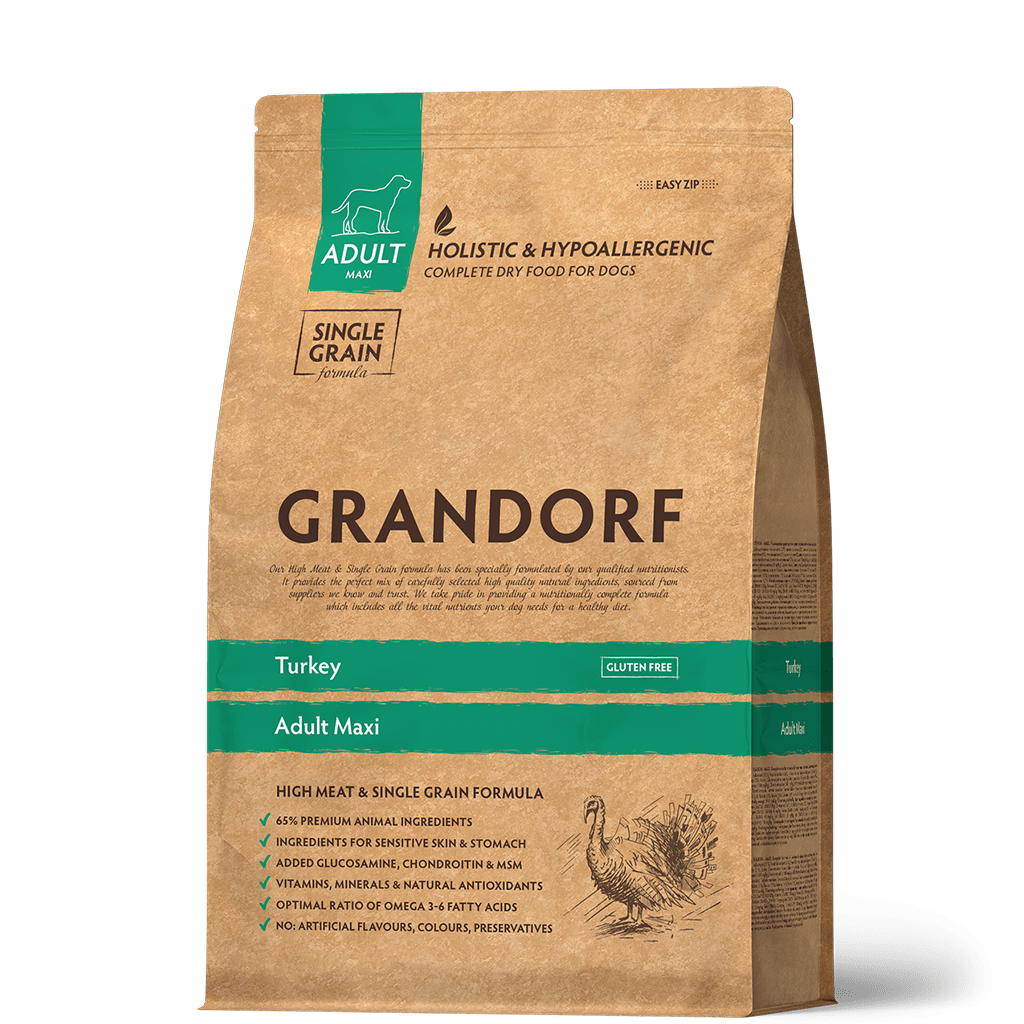 Купить GRANDORF Adult Maxi сухой корм для взрослых собак крупных пород с индейкой 3кг