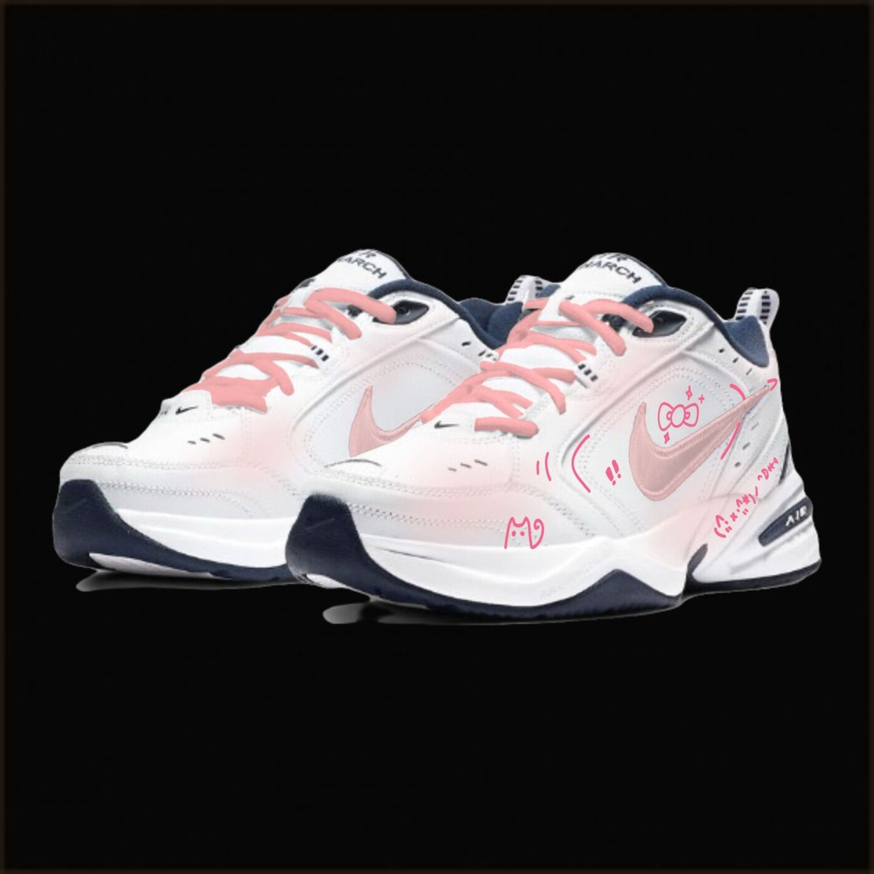 Купить Nike Air Monarch 4 Chunky Sneakers Unisex Low-Top Pink
