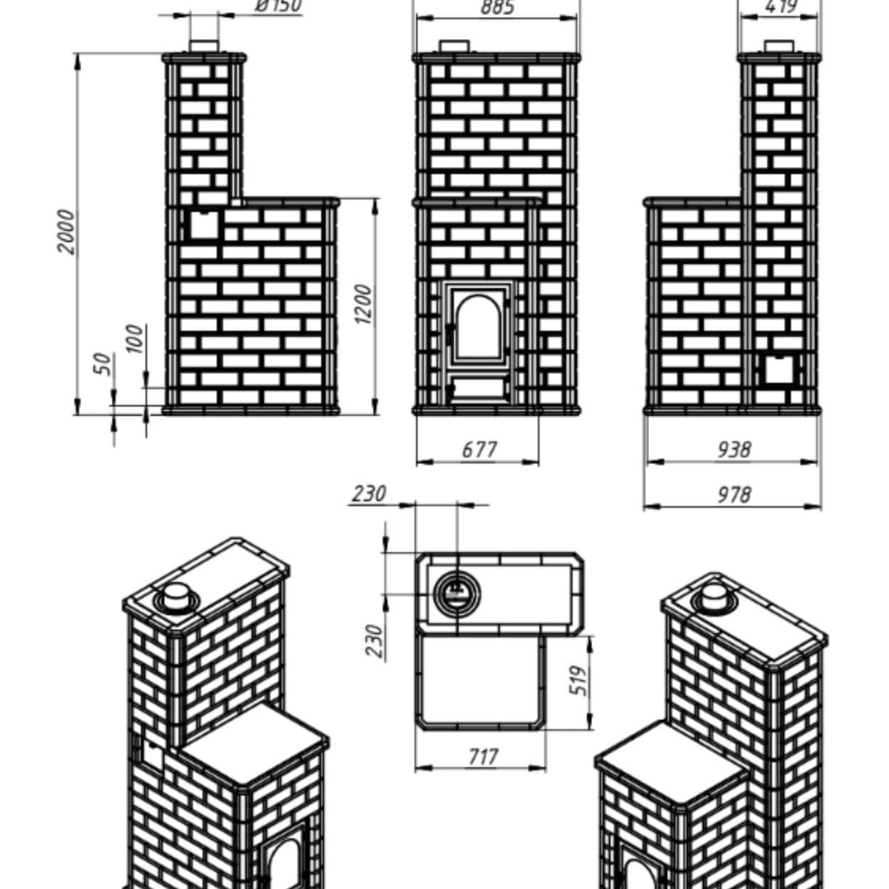 Купить Печь отопительная "Волжанка"