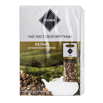Купить ЧАЙ RIOBA ЧЕРНЫЙ ДЛЯ ЗАВАРИВАНИЯ В ЧАЙНИКЕ БЕЛЫЙ 20 ШТ. X 5 Г.. доставка продуктов Тюмень . доставка продуктов в Тюмени . доставка фруктов Тюме