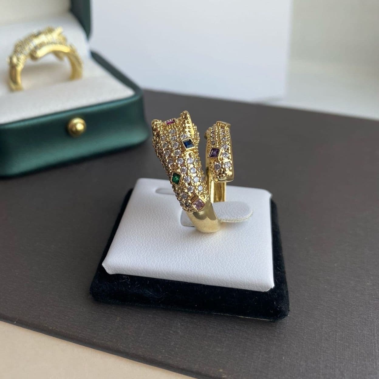 Купить Кольцо Золотая кошка