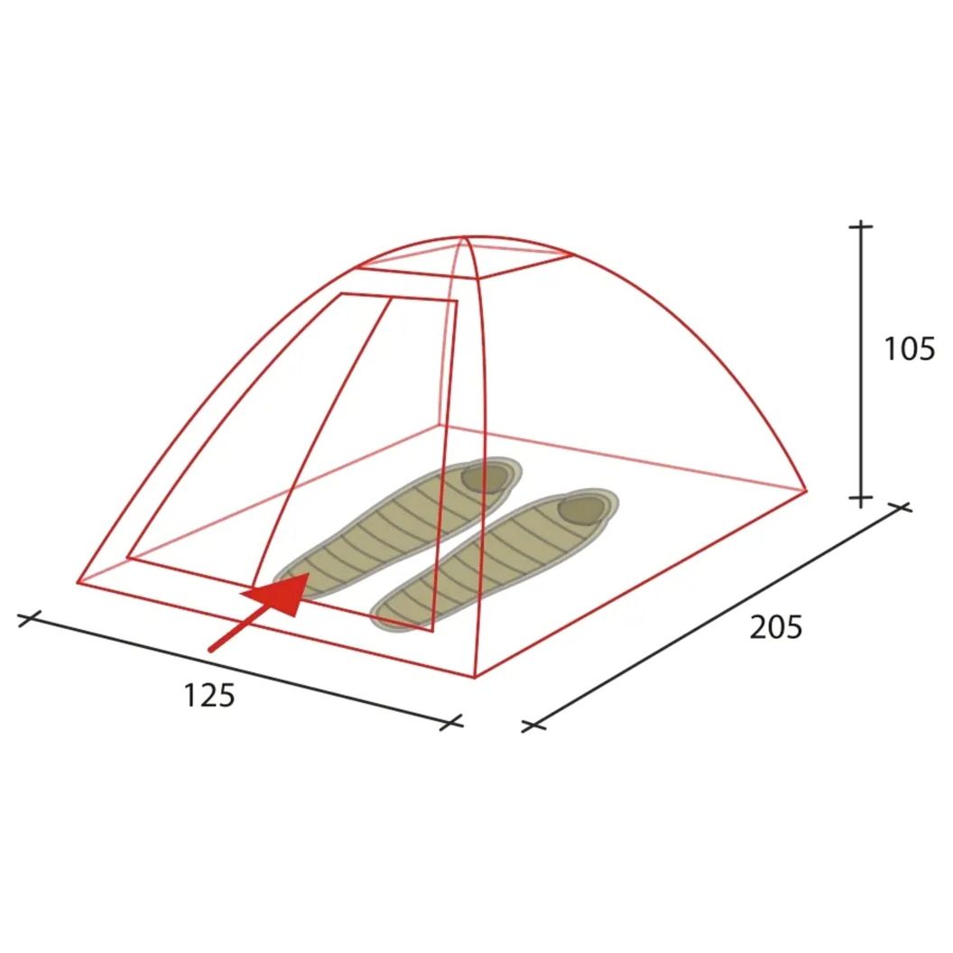 Купить Палатка 2х местная GOLDEN SHARK Simple, 205х125х105