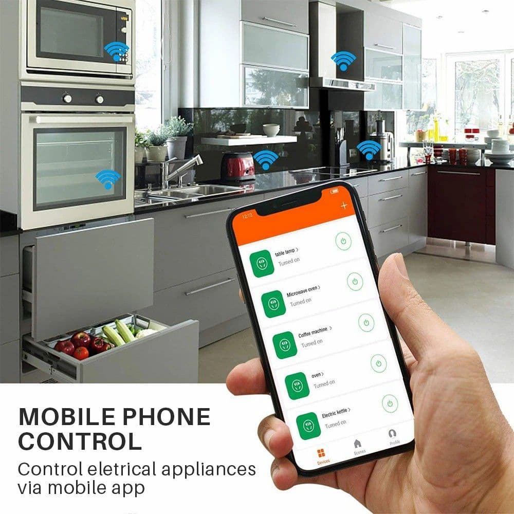 Купить Умная Wi-Fi розетка управляется с помощью телефона