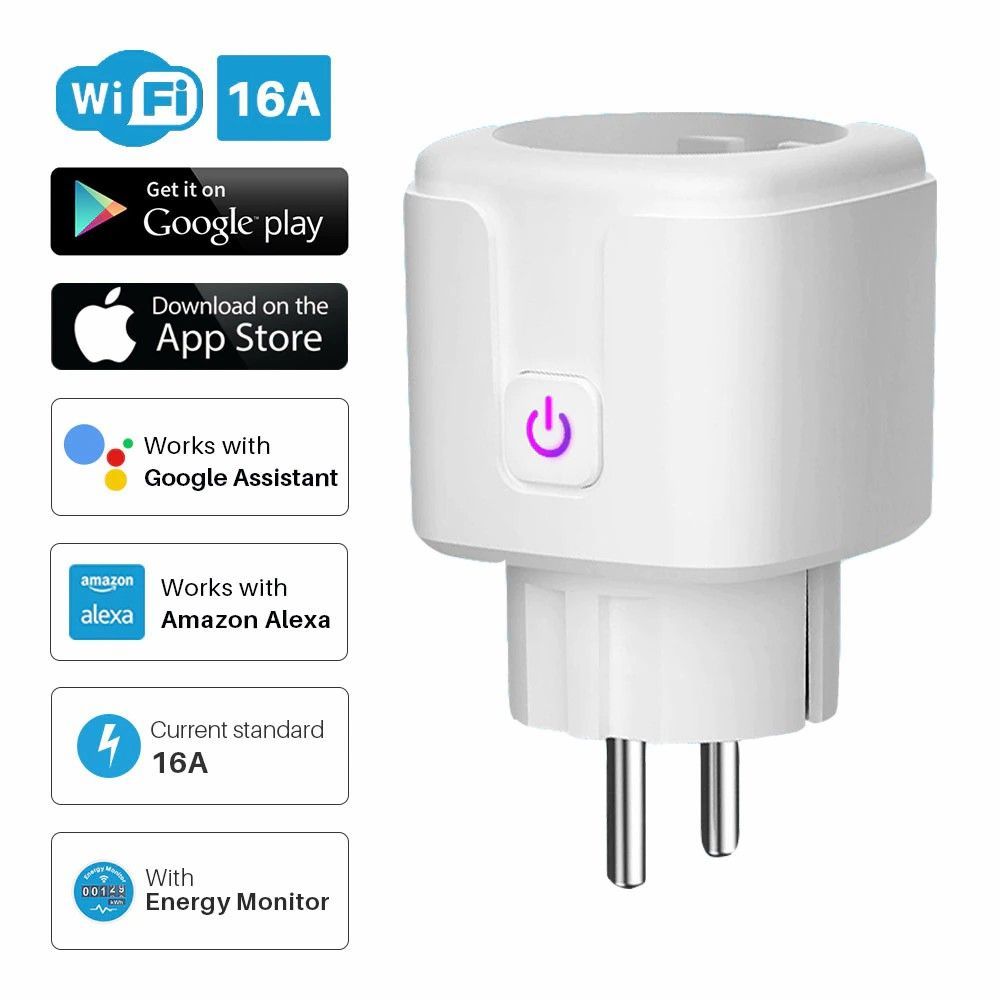 Купить Умная Wi-Fi розетка управляется с помощью телефона