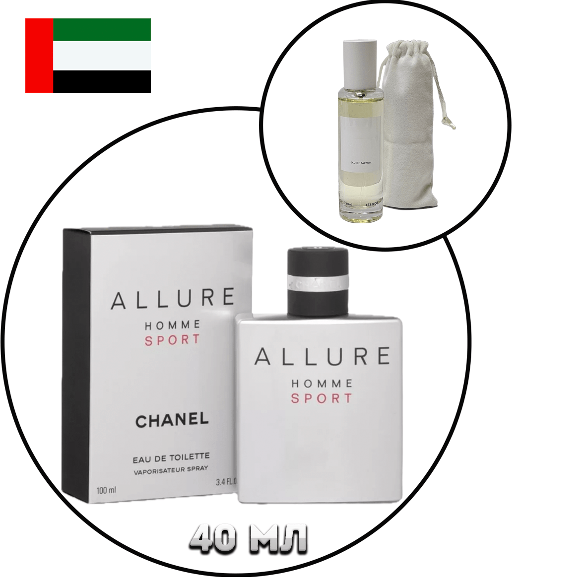Купить CHANEL allure homme sport, 40 мл  Тестер