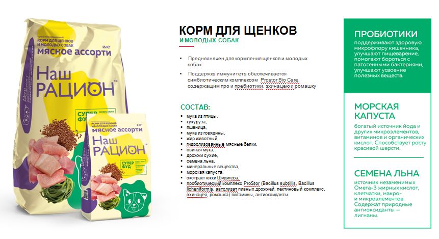 Купить Для щенков и молодых собак