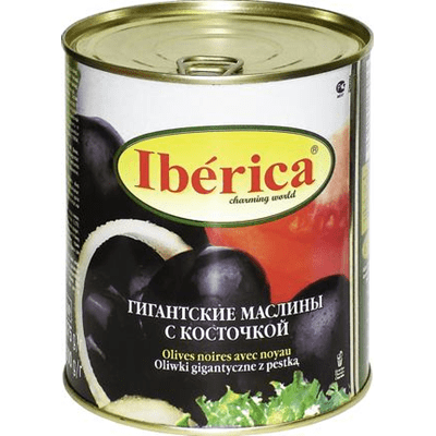 Купить МАСЛИНЫ IBERICA ГИГАНТСКИЕ С КОСТОЧКОЙ 875 Г. доставка продуктов Тюмень . доставка продуктов в Тюмени . доставка фруктов Тюмень . доставка фрук