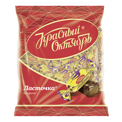 Купить КРАСНЫЙ ОКТЯБРЬ КОНФЕТЫ ШОКОЛАДНЫЕ ЛАСТОЧКА 500 Г. доставка продуктов Тюмень . доставка продуктов в Тюмени . доставка фруктов Тюмень . доставка