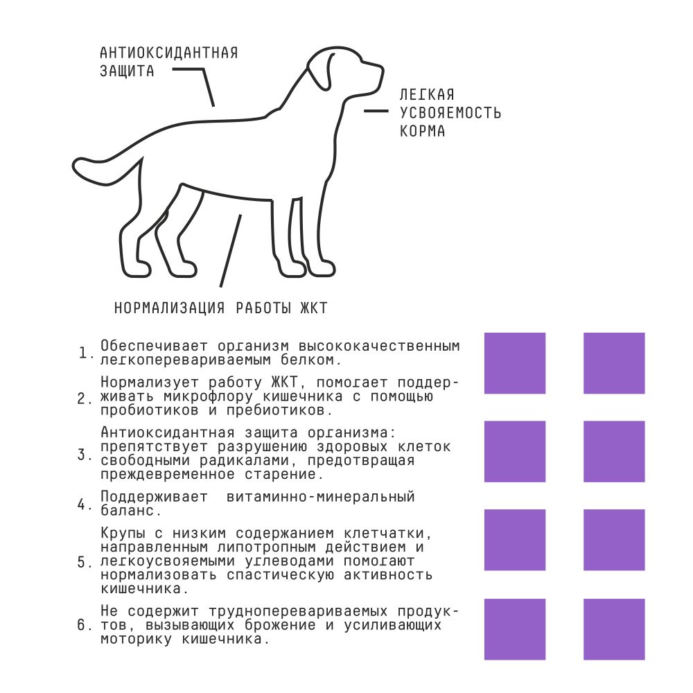 Купить AJO Dog Sense Сухой полнорационный корм с гречкой для собак с чувствительным пищеварением 2 кг