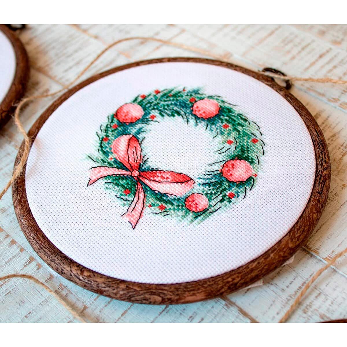 Купить М-1234 Набор для вышивания 'Пейзаж с цикорием' 11*11см, МП Студия