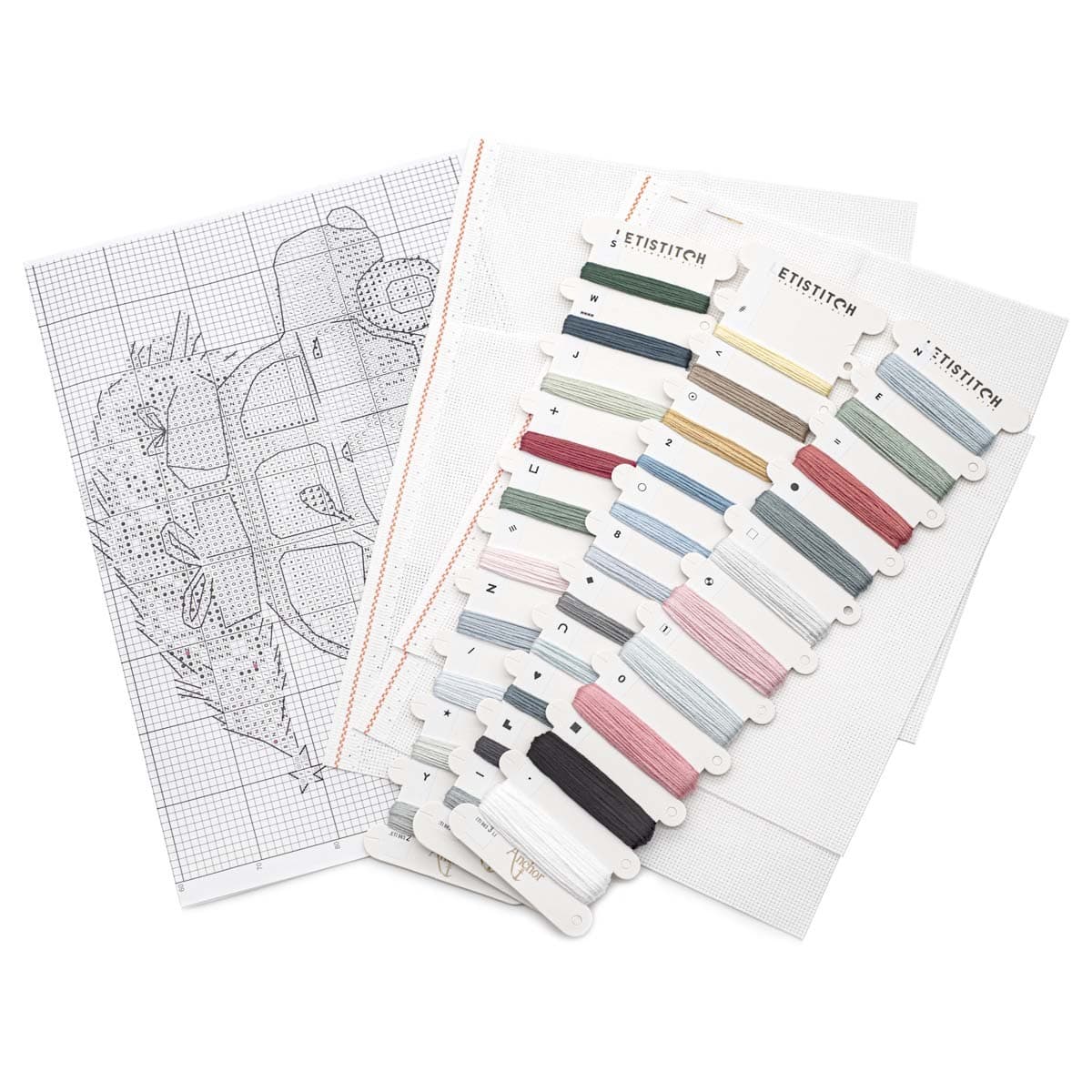 Купить М-1234 Набор для вышивания 'Пейзаж с цикорием' 11*11см, МП Студия