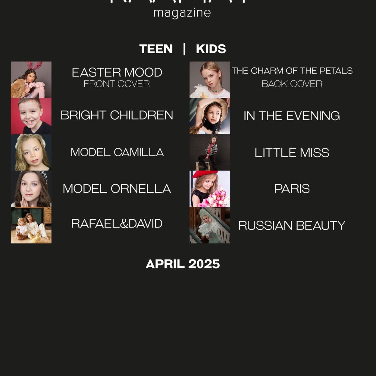 Купить Электронный журнал RAAMAT Magazine April 2025 Teen&Kids Edition Issue 3