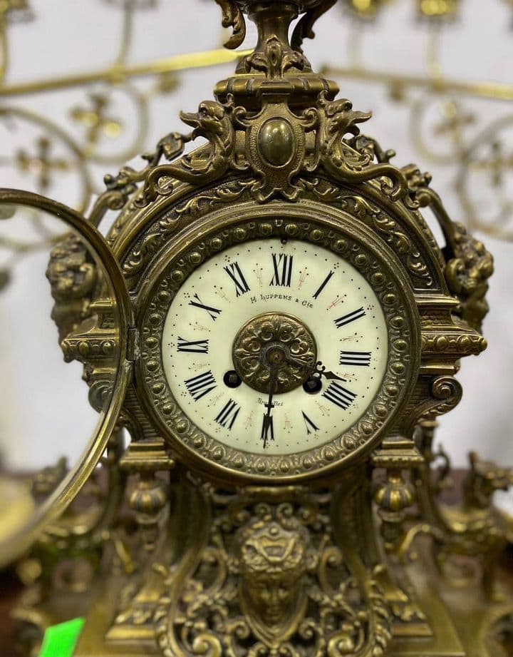 Купить Каминный комплект часы и канделябры