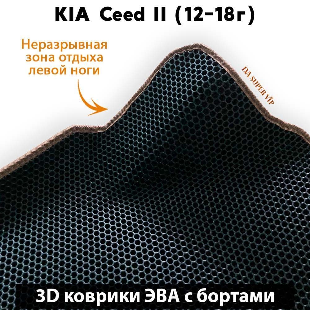 Купить Автоковрики ЭВА с бортами для KIA Ceed II