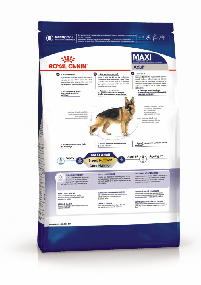 Купить Royal Canin Maxi Adult сухой корм для взрослых собак крупных пород 3кг