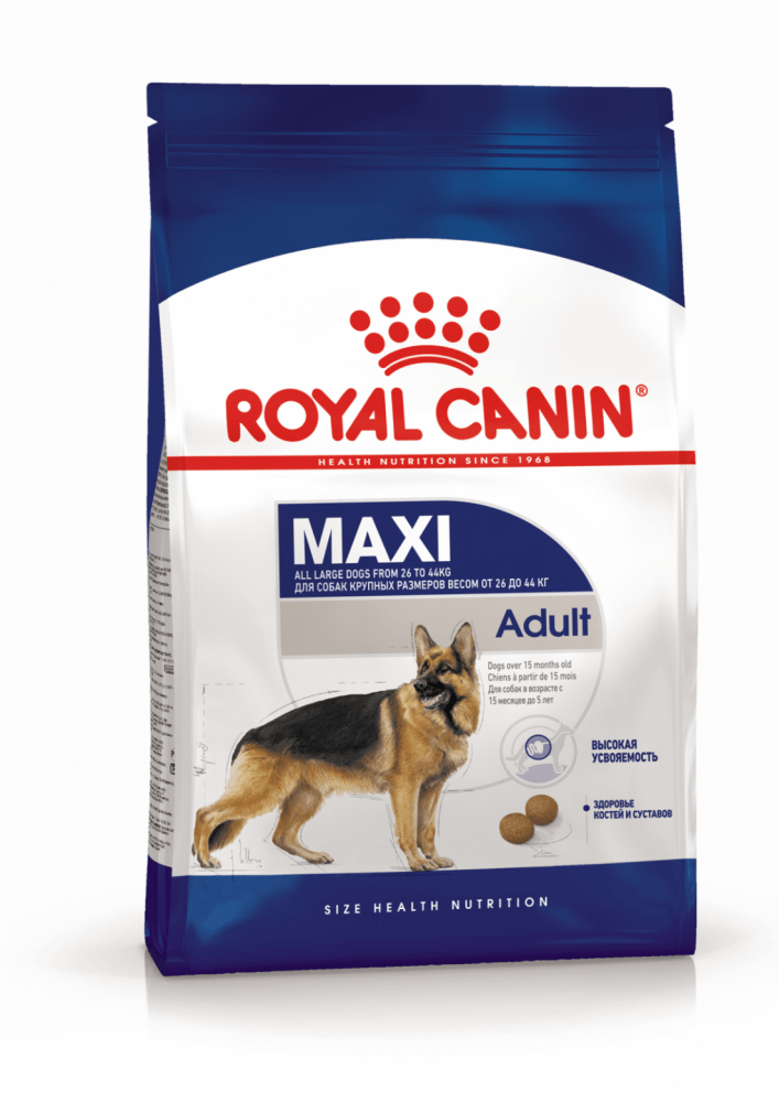 Купить Royal Canin Maxi Adult сухой корм для взрослых собак крупных пород 15кг