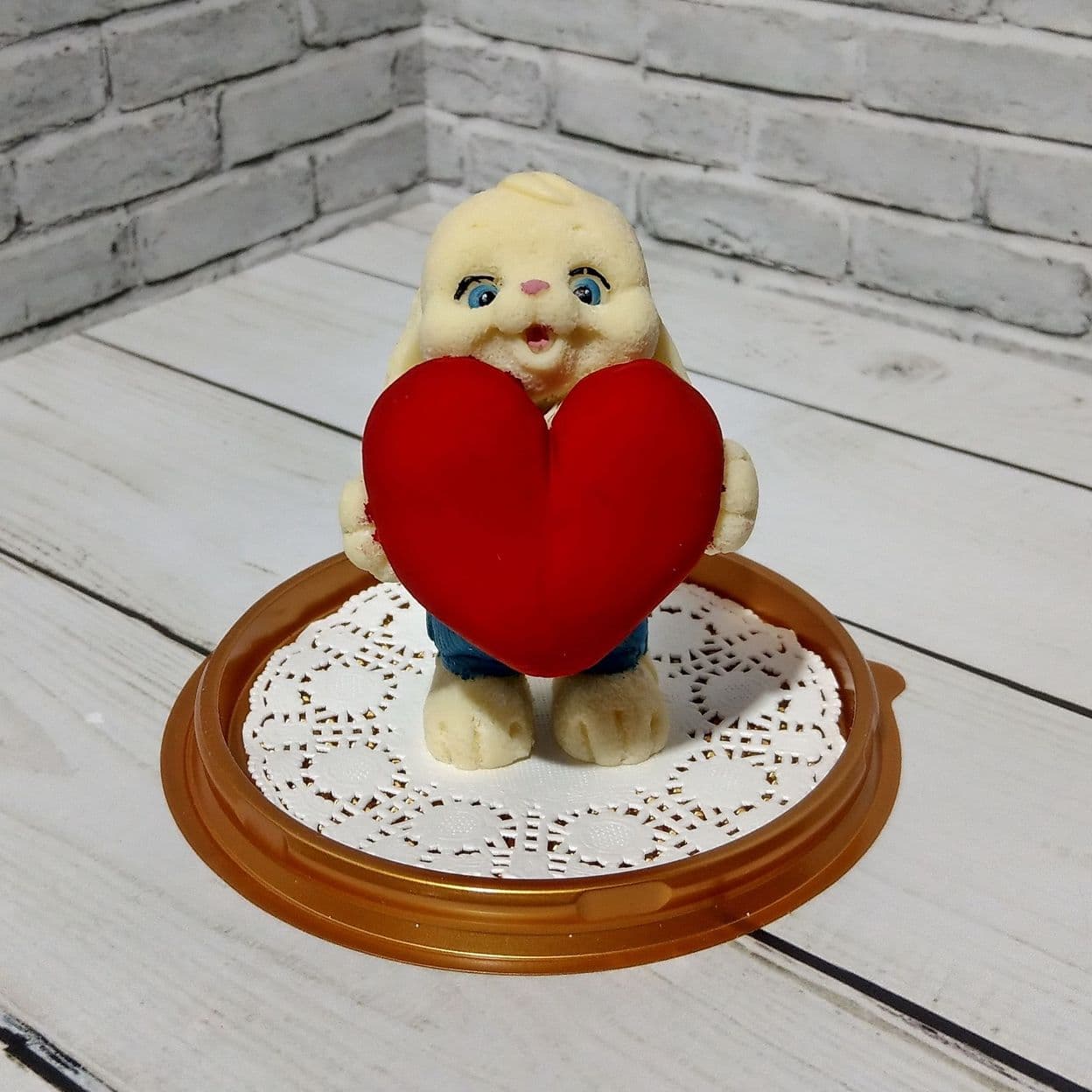 Купить Зайка с сердцем 3D