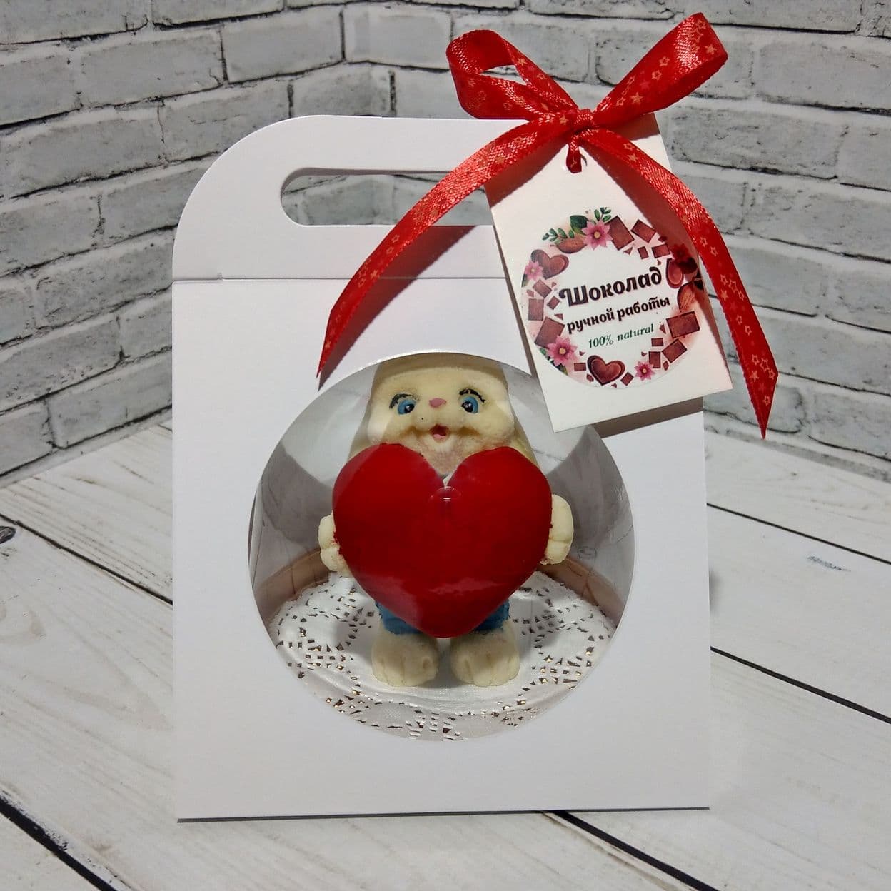 Купить Зайка с сердцем 3D