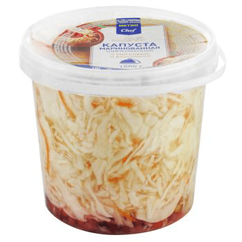 Купить КАПУСТА МАРИНОВАННАЯ METRO CHEF С БРУСНИКОЙ 1 КГ. доставка продуктов тюмень . доставка продуктов в тюмени . доставка фруктов тюмень . доставка 