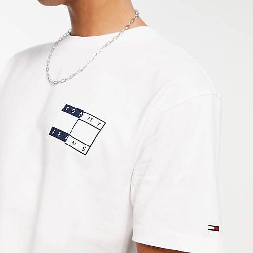 Купить Футболка Tommy Jeans Twisted Flag светлая