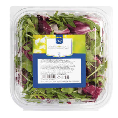 Купить САЛАТ РУККОЛА+РАДИЧИО METRO CHEF 125 Г. доставка продуктов тюмень . доставка продуктов в тюмени . доставка фруктов тюмень . доставка фруктов в 