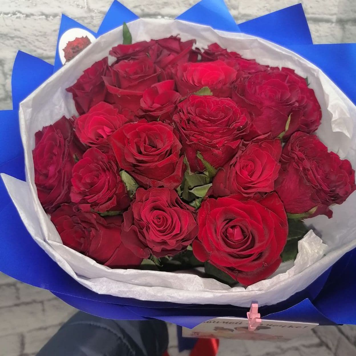 Купить Мадам рэд (кения) роза 40 см. - 21 шт.