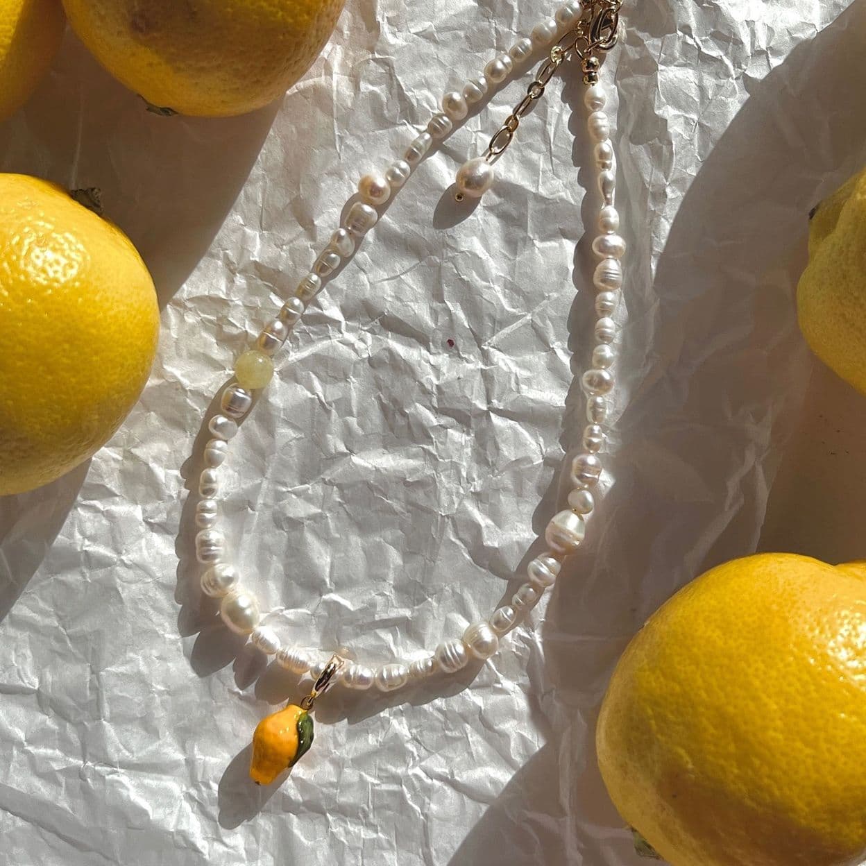 Купить Ожерелье "Lemoncello"