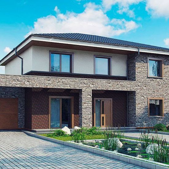 Купить TON HOUSE - 8, Кирпичный дом (250 кв.м)