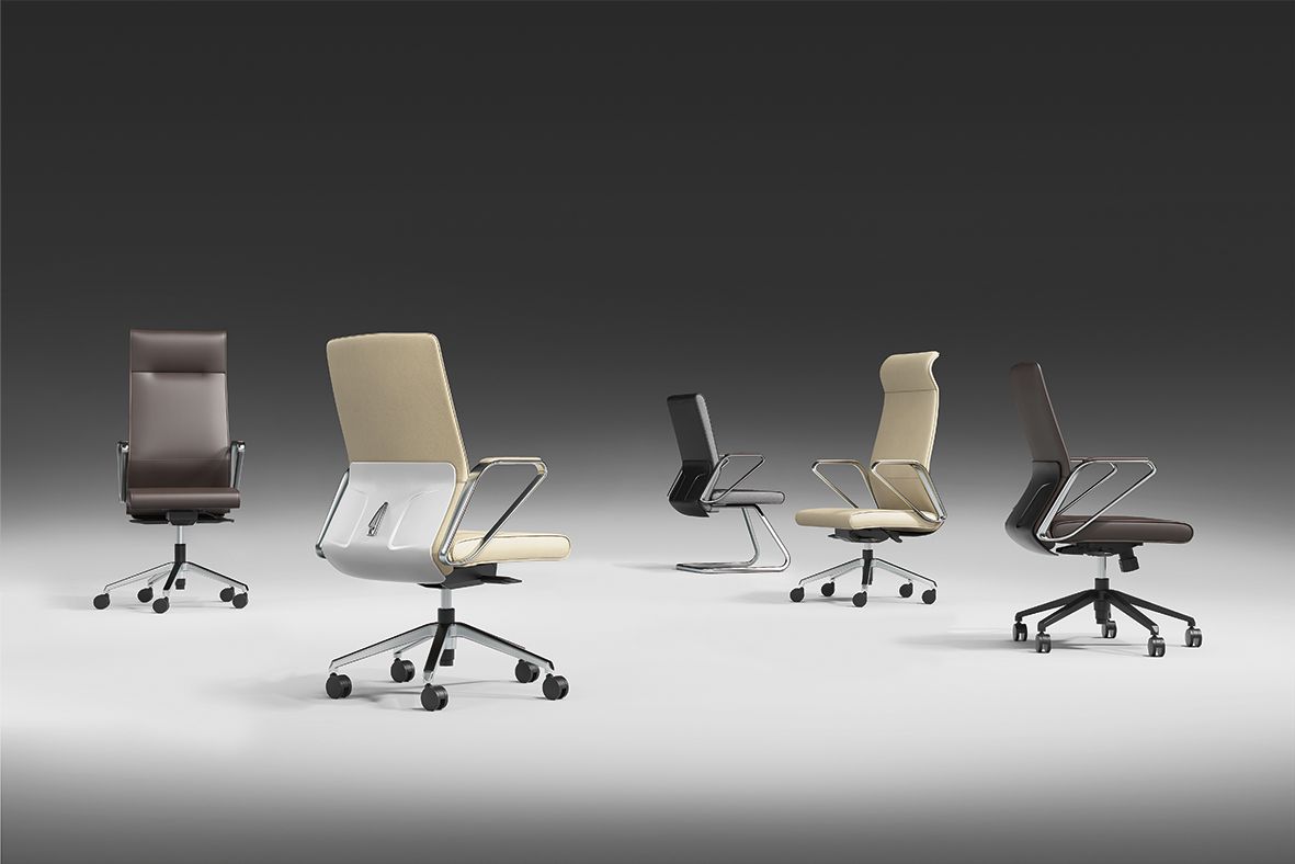 Купить Кресло руководителя с подголовником. Кожа