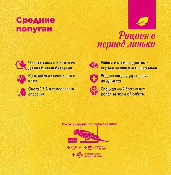Купить Для средних попугаев