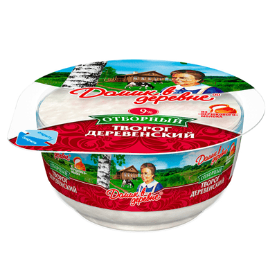 Купить ТВОРОГ ДОМИК В ДЕРЕВНЕ 9% 340 Г. доставка продуктов Тюмень . доставка продуктов в Тюмени . доставка фруктов Тюмень . доставка фруктов в Тюмени 