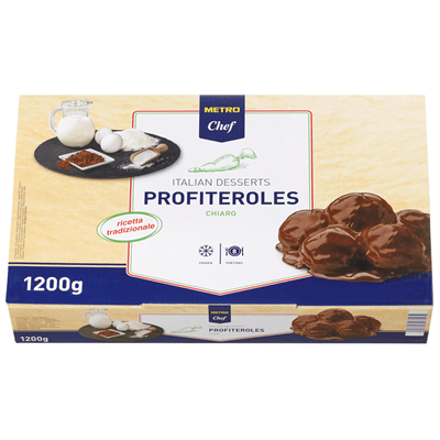 Купить ПРОФИТРОЛИ С КАКАО METRO CHEF 1200 ГР. (8 ПОРЦИЙ) ЗАМОРОЖЕННЫЕ. доставка продуктов Тюмень . доставка продуктов в Тюмени . доставка фруктов Тюме