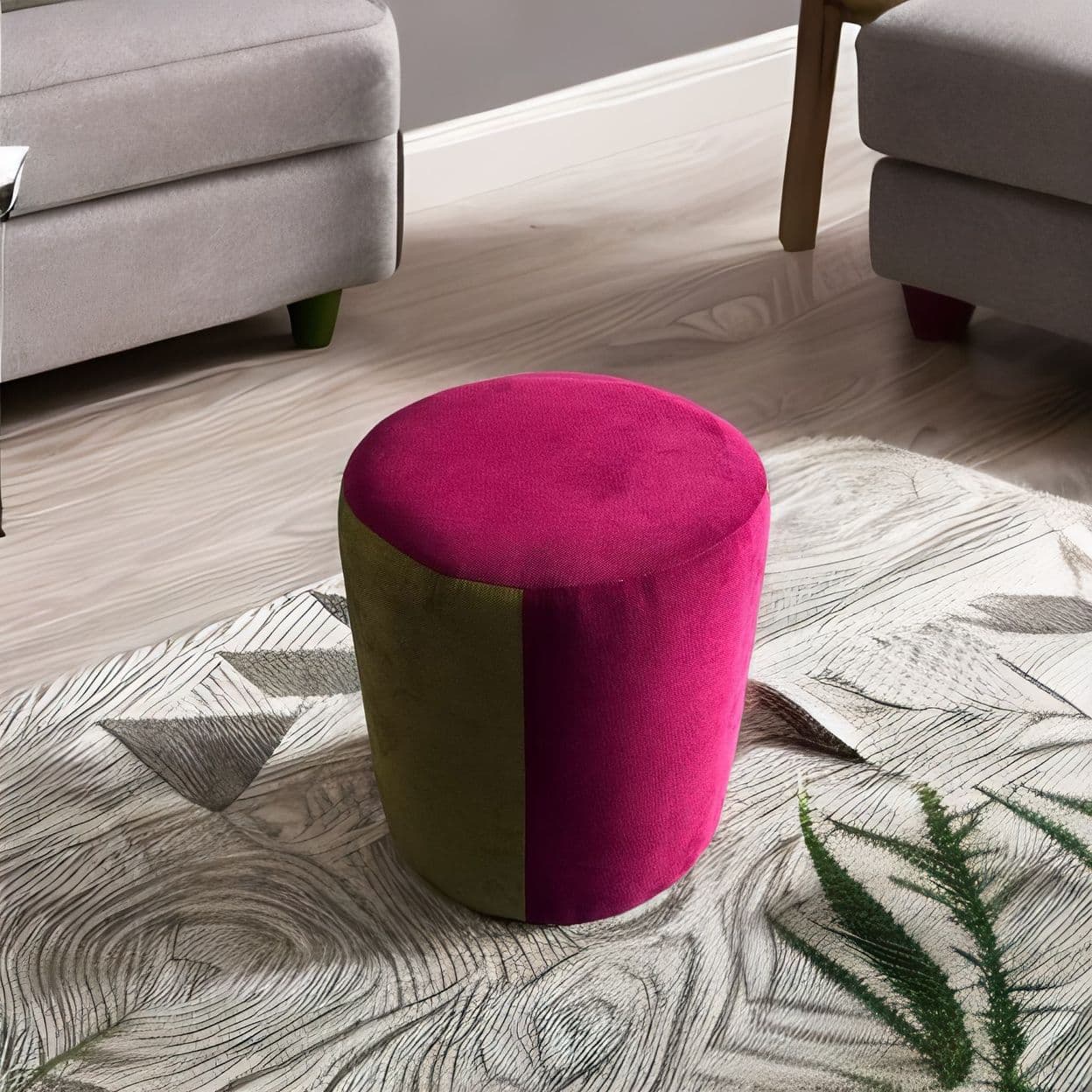 Купить Разноцветный пуф